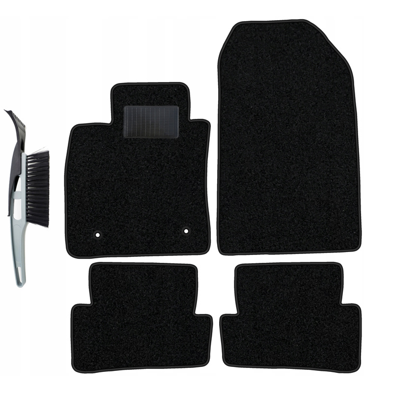 TEMU Set Completo Tappetini Auto in Velluto per Renault Clio IV 2012-2020