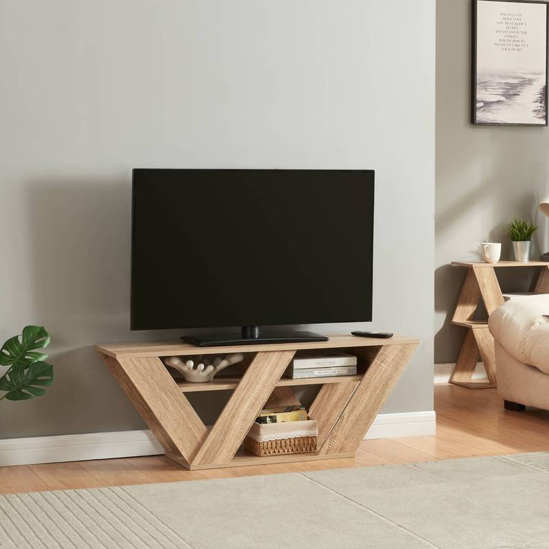 Image of Tv Stand Name 110x30x40cm Oak Optics
