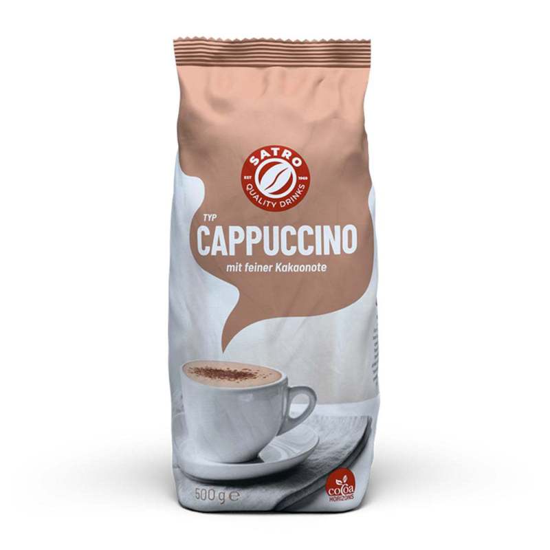 5x Satro Cappuccino With Fine Cocoa Note 500g (5x500g)