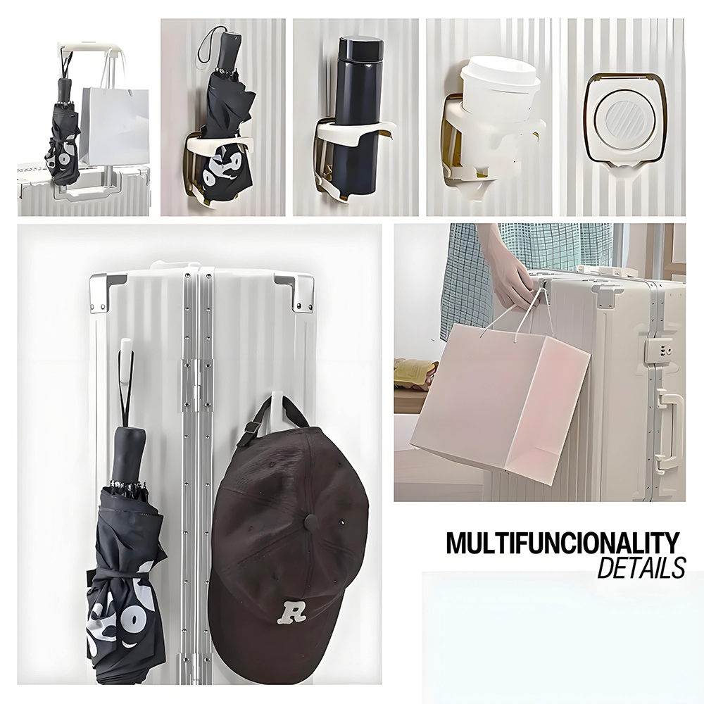 20 Inch Hard Shell Suitcase with Cup Holder
