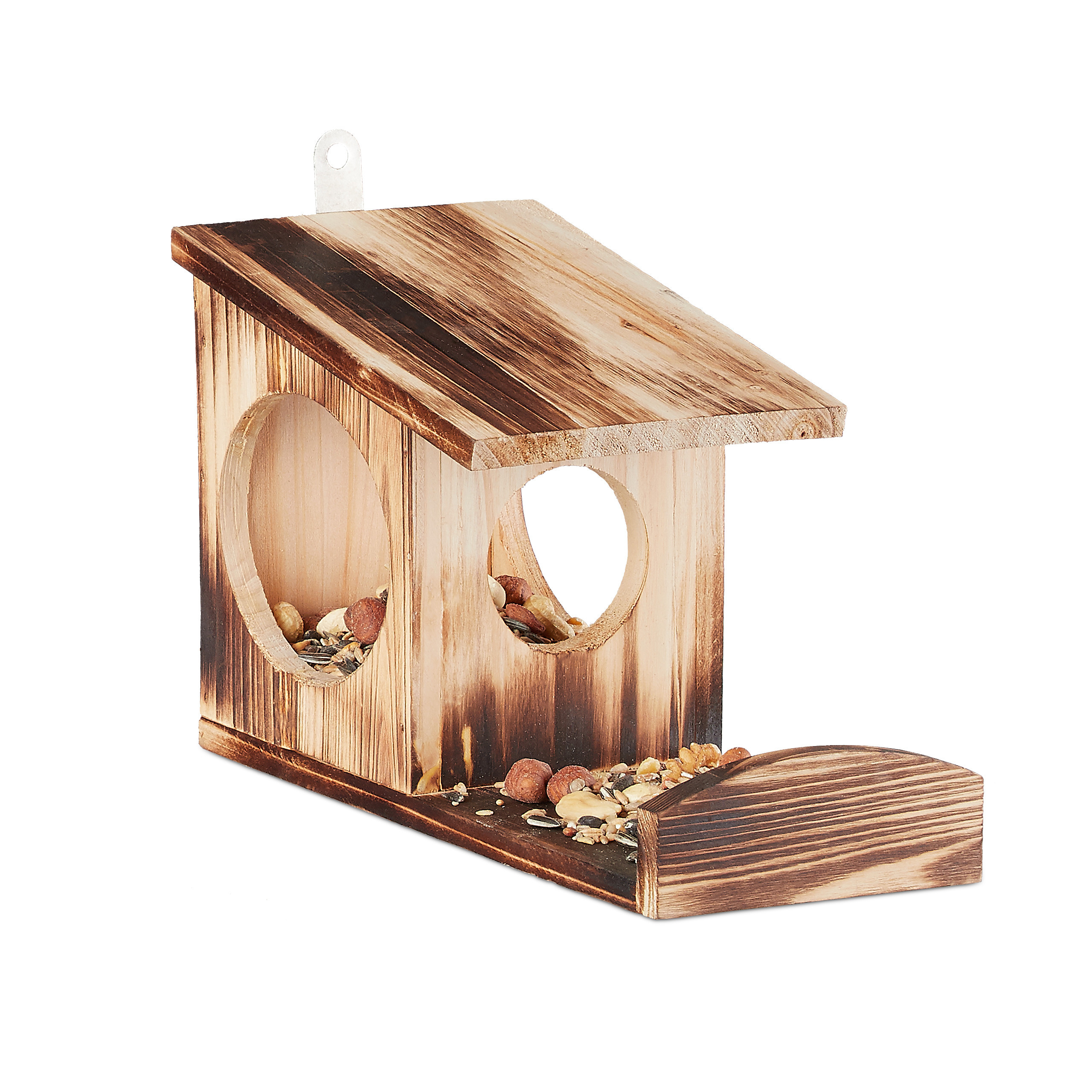 Squirrel Feeder In Finish - (w)14 X (h)17.5 X (d)25 Cm