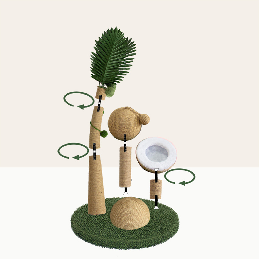 Medium Cat Scratcher Tree with Hanging Ball