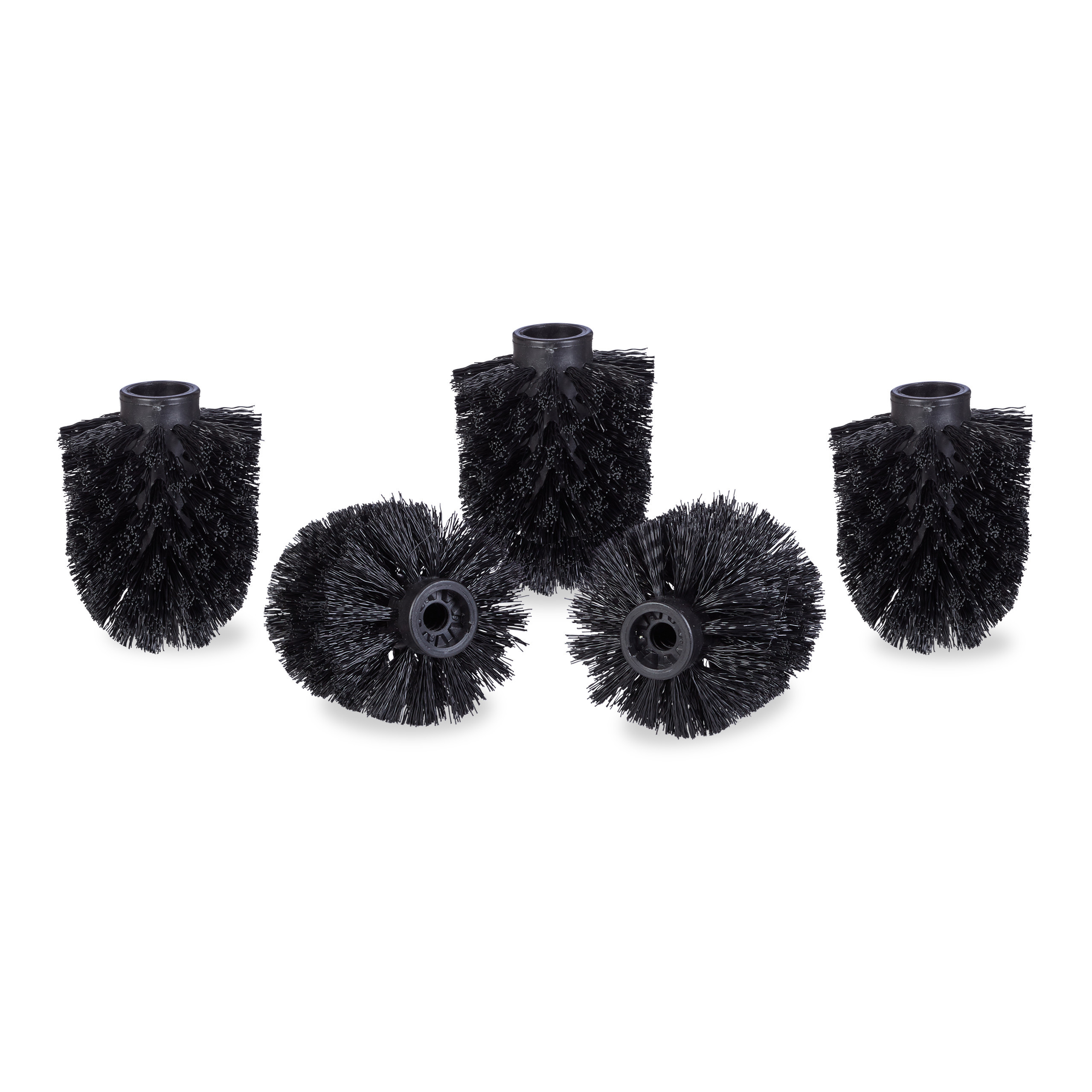 5-pack Black Brush Heads With 9.5mm Thread Ø
