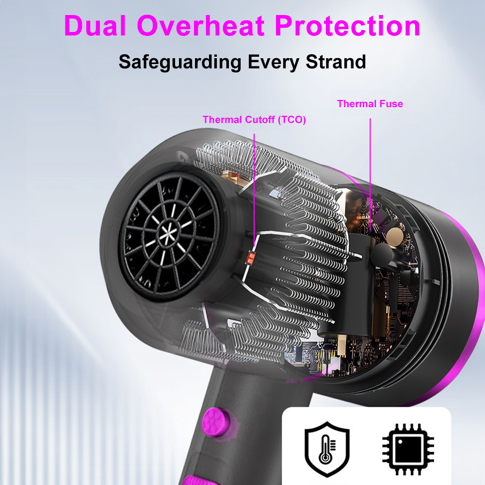 High Speed Ionic Hair Dryer with Styling Attachments