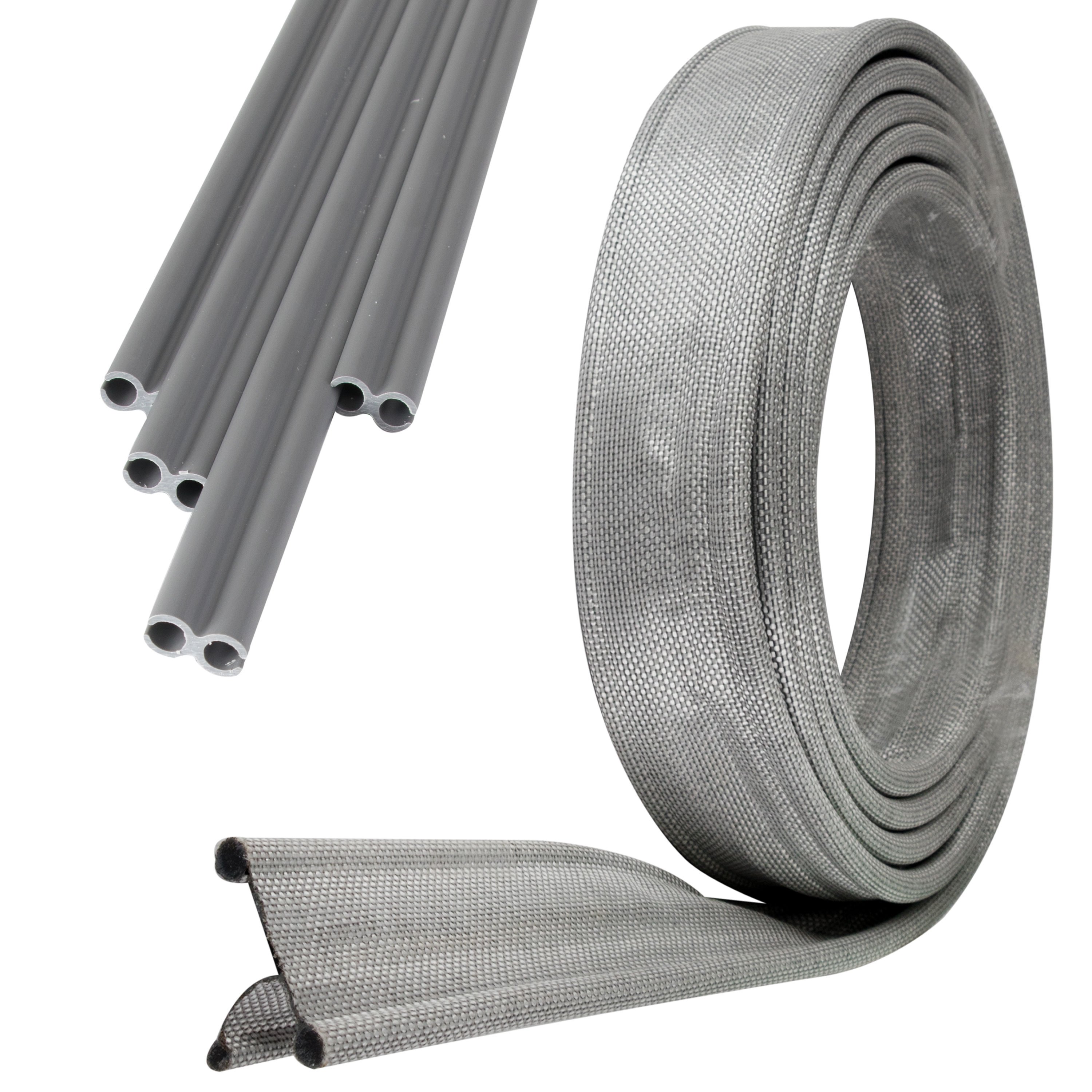 Cord Adapter With 8mm Piping Rail - Drive Away - 3 Meter Piping Strip For , Motorhome, - Awning Piping For Tent 6mm/4mm Piping Connection, Durable And Flexible Piping Tape, Grey, , Plastic