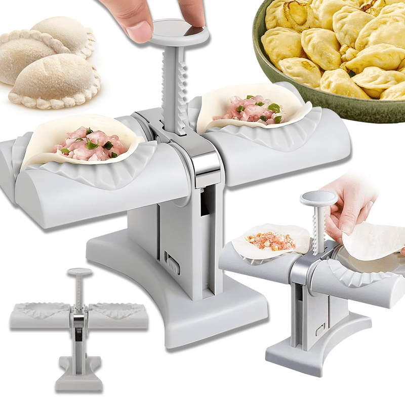 Double Dumpling Maker, Large Pierog Mold With Non-slip Base, Opening Lock, Dishwasher Safe, Perfect For Quickly Preparing Pierogi And Ravioli, Time, And Clean