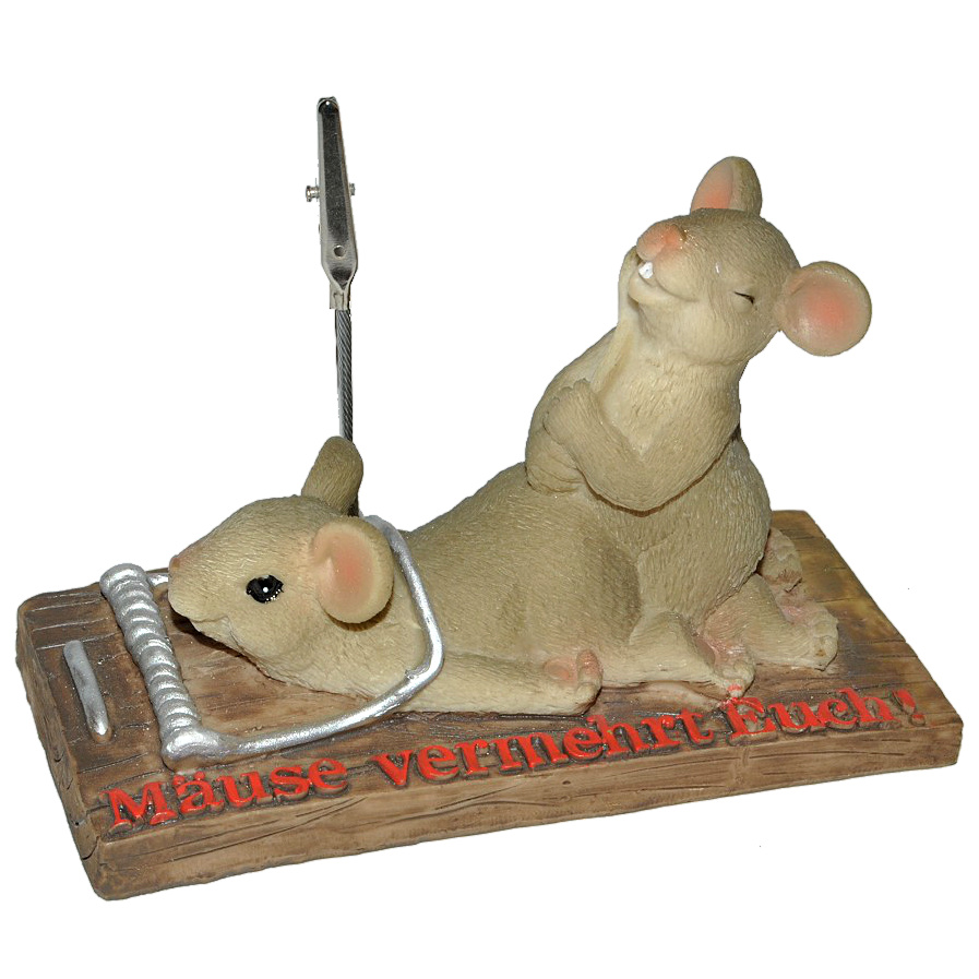 Image of Money Clip / Money Holder / Photo Holder Decoration Like Piggy Bank "rise Of The Mice" - Durable Resin Money Gift - Mice Money Coal Cheese