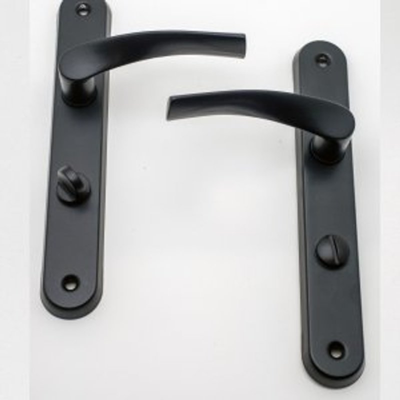 TEMU Poignée de porte intérieur Coralie aluminium noir condamnation