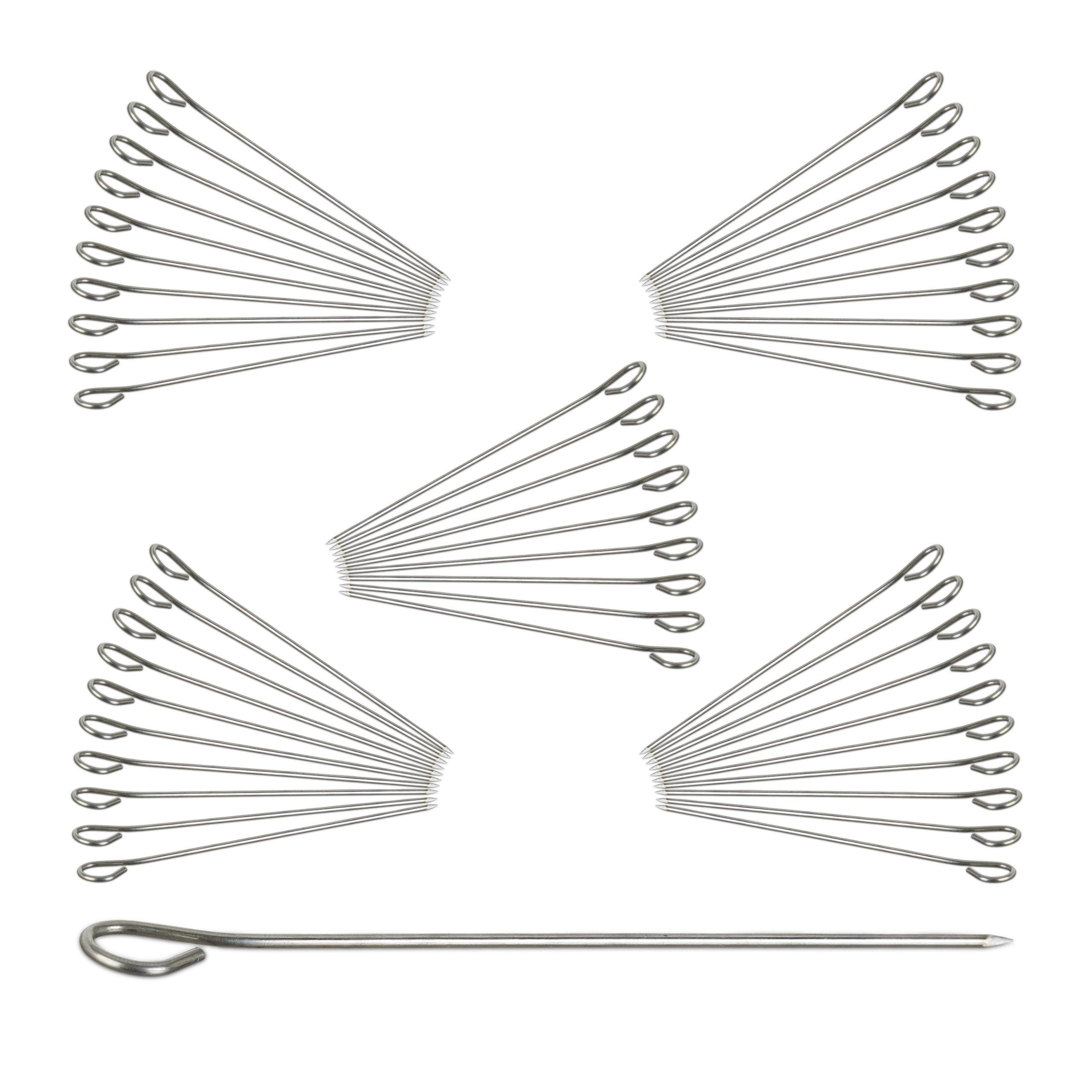 E-shop 50x Rouladennadeln in Silber