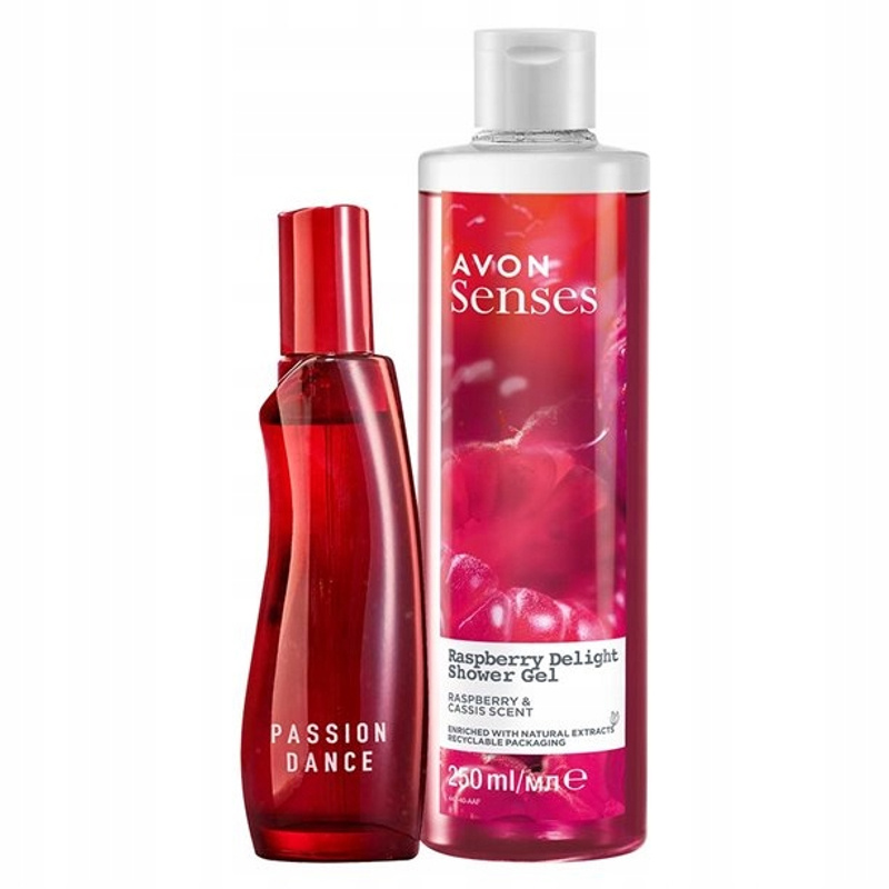 E-shop Avon Toilettenwasser 50 ml mit Raspberry Duschgel