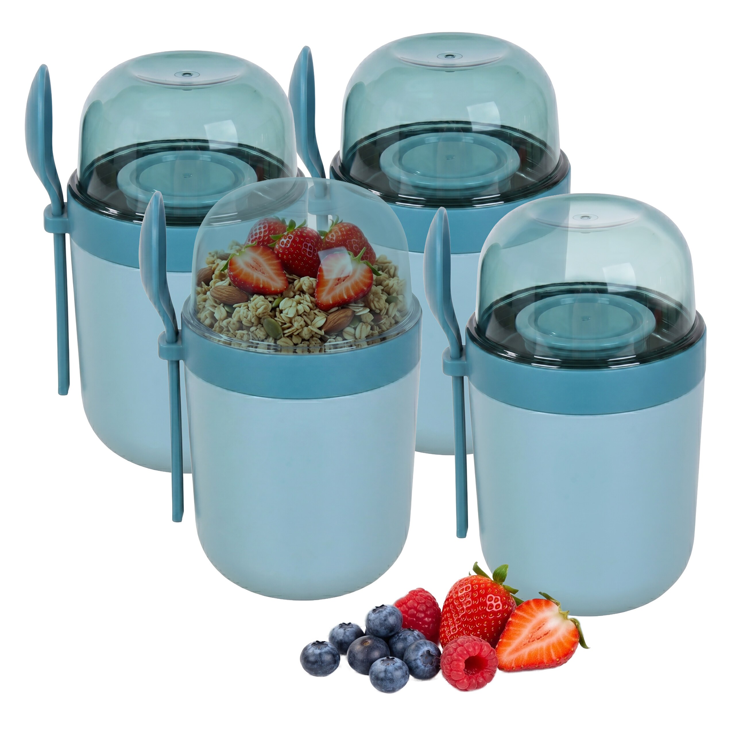 4 X Boxes In Blue - 680 Ml