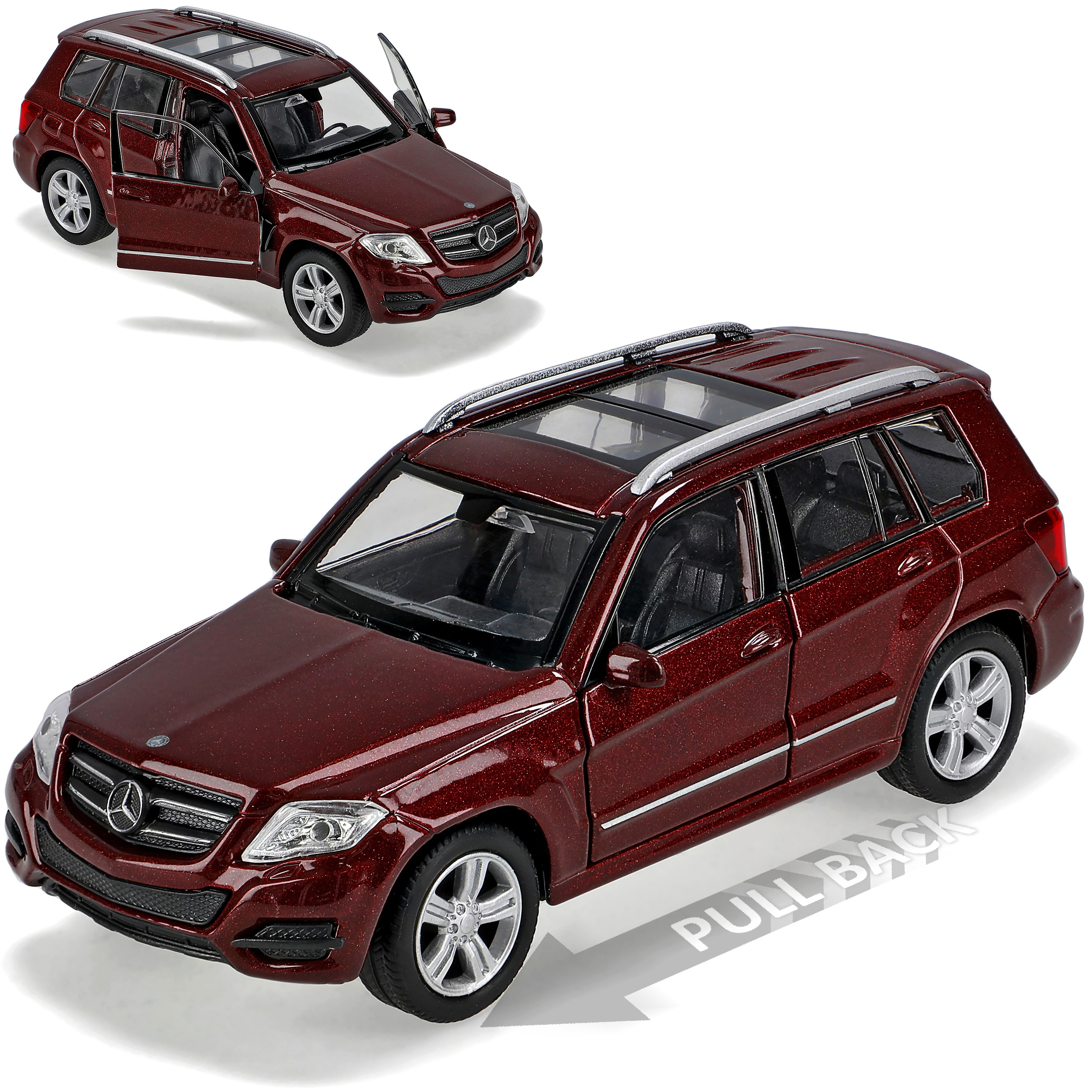 Mercedes-benz Suv X204 Dark Red 2008-2012 Pre-facelift 1/43-1/36-1/46 Scale Welly Model Car