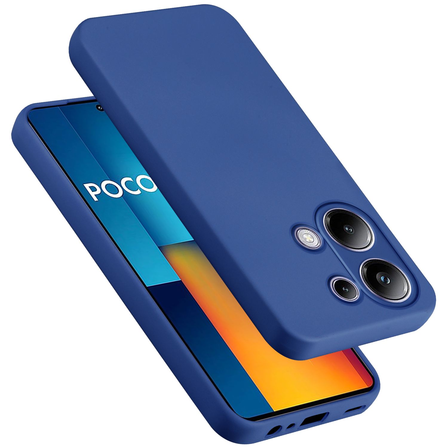 Case Compatible For Xiaomi Poco M6 Pro Protective Case Made Of Flexible Tpu Silicone Back Case Cover Phone Case