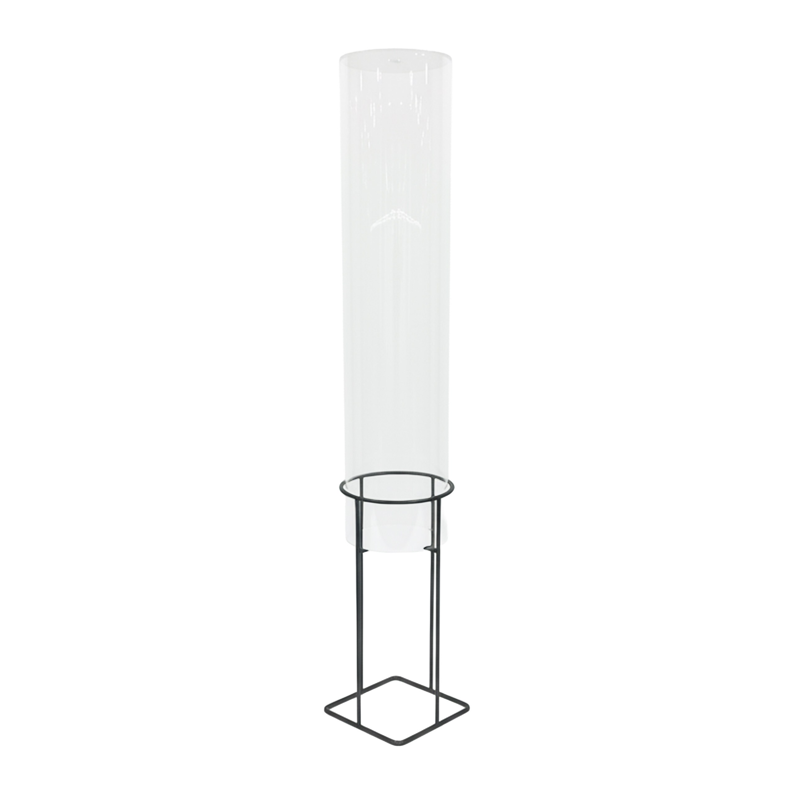 Image of Uv-stable Fish Column, Acrylic And Metal, 68.5 X 20 Cm, Transparent And Gray, , Remove Before Frost, For Garden Pond, Water Basin, And Garden, Fish Tower, Pond Decor, , Relaxdays