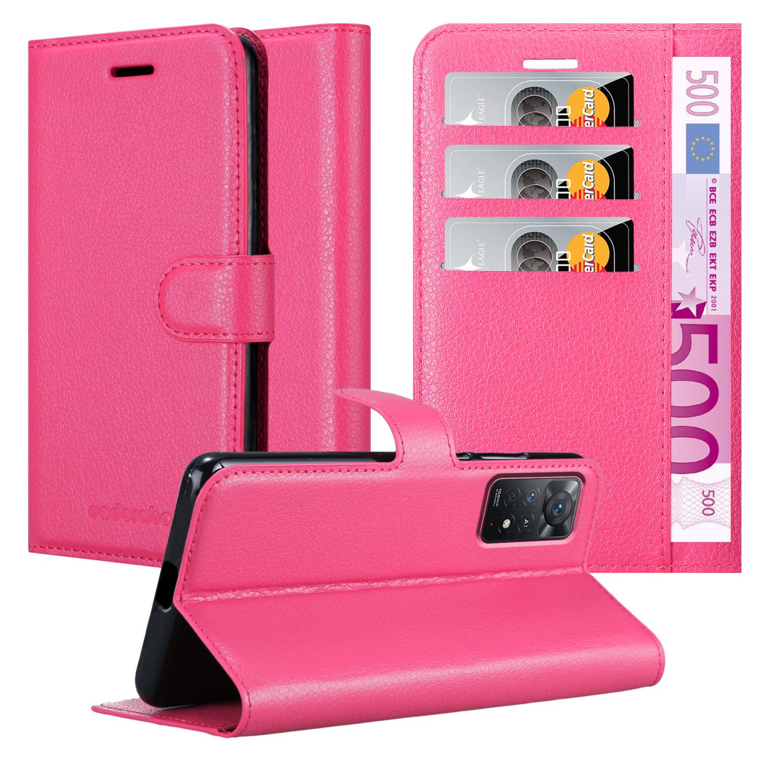Compatible With Pro 4g / 5g Case Protective Cover With Magnetic Closure, Stand And Card Slot Flip Case Cover Etui Mobile Phone Case Book Bag