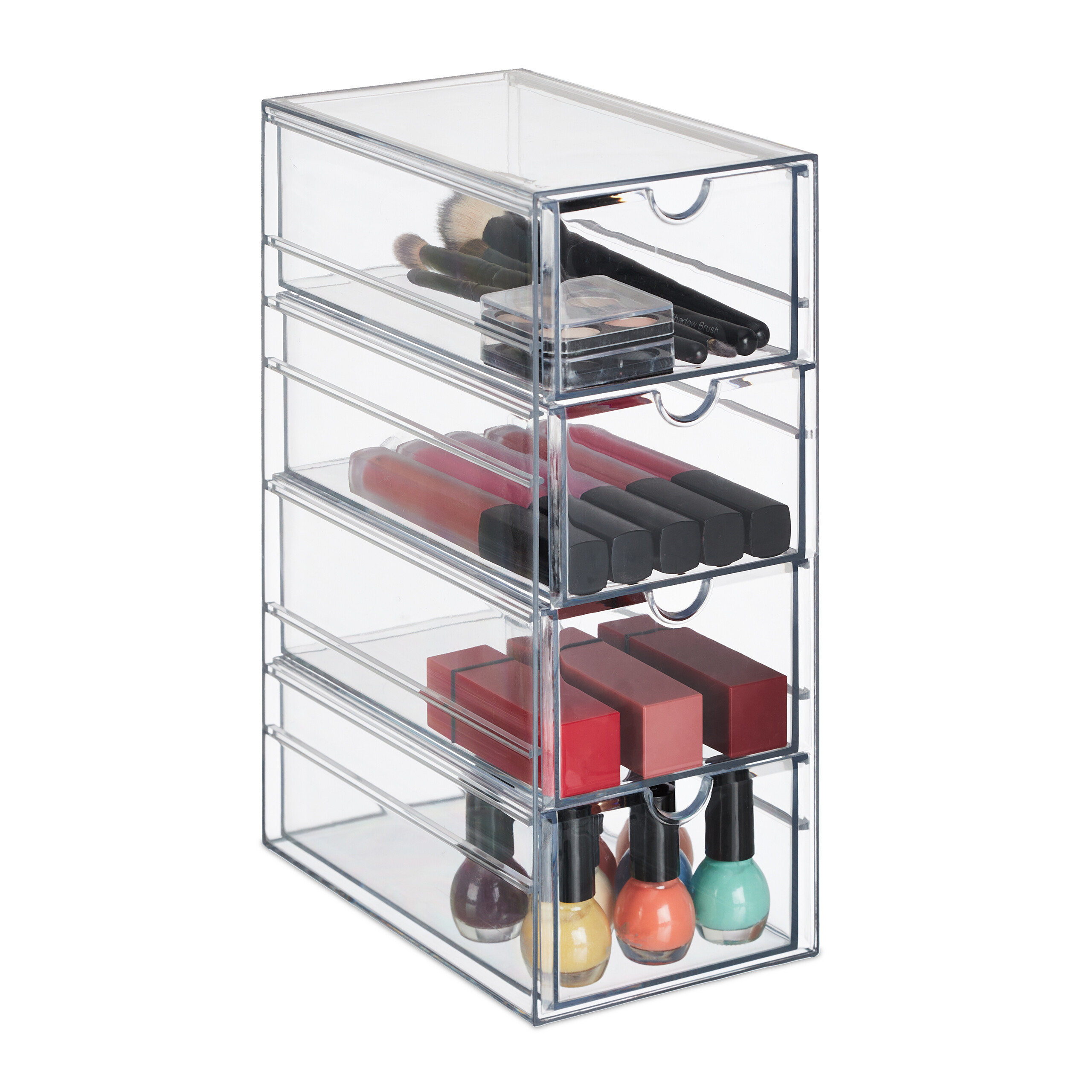 Transparent Drawer Box - (w)10.5 X (h)25 X (d)17.5 Cm