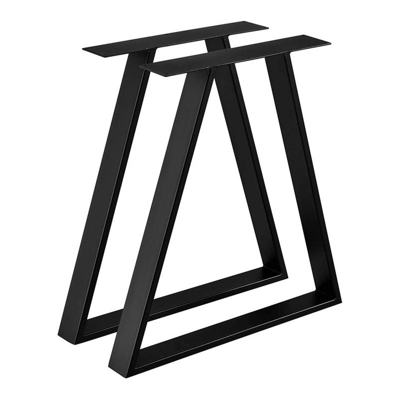 Table Legs Lyngby Furniture Feet 2pcs Table Frame For Dining Table Metal Black 2 X Table Feet 72 X 55 Cm Table Brackets Steel