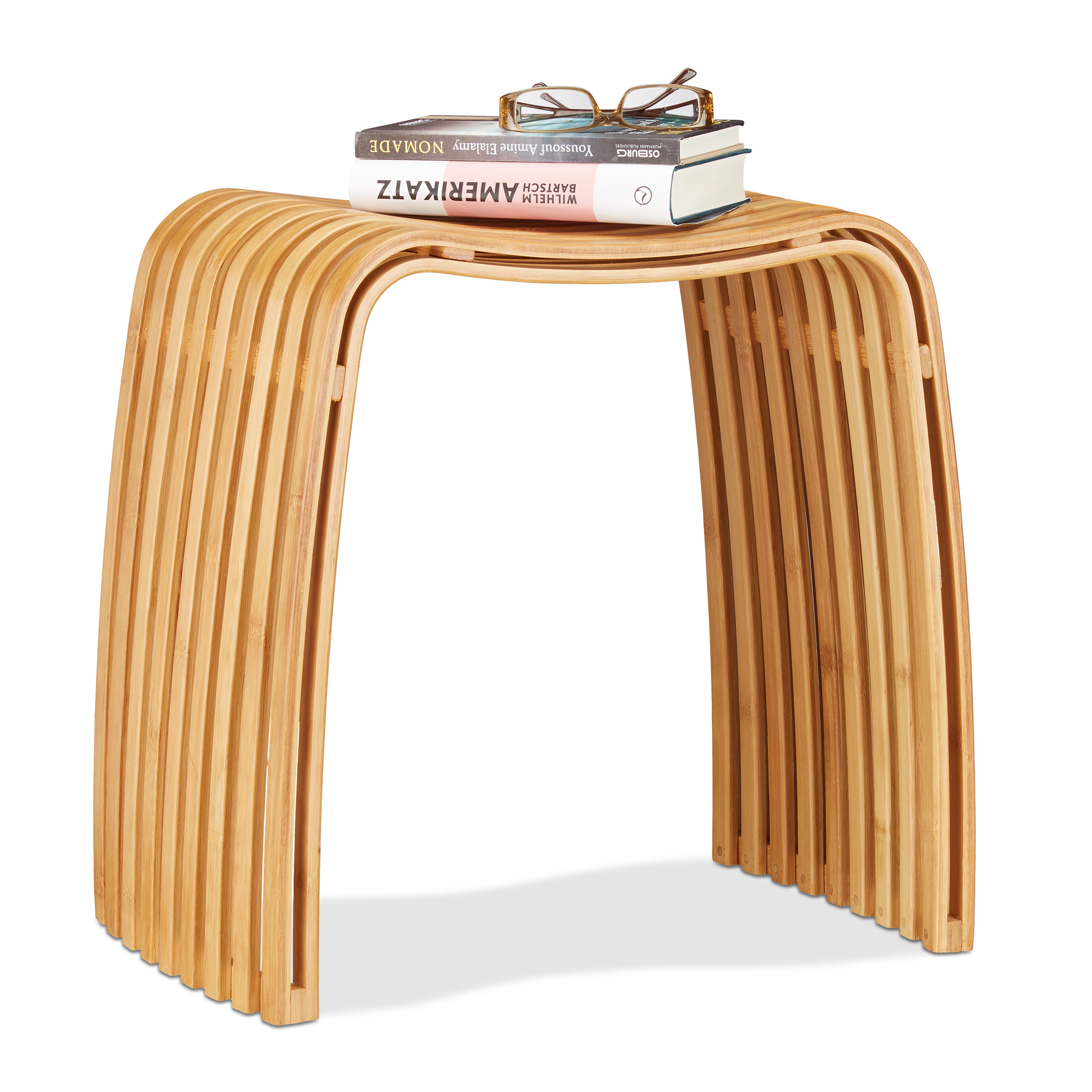 Natural Wooden Wardrobe Stool