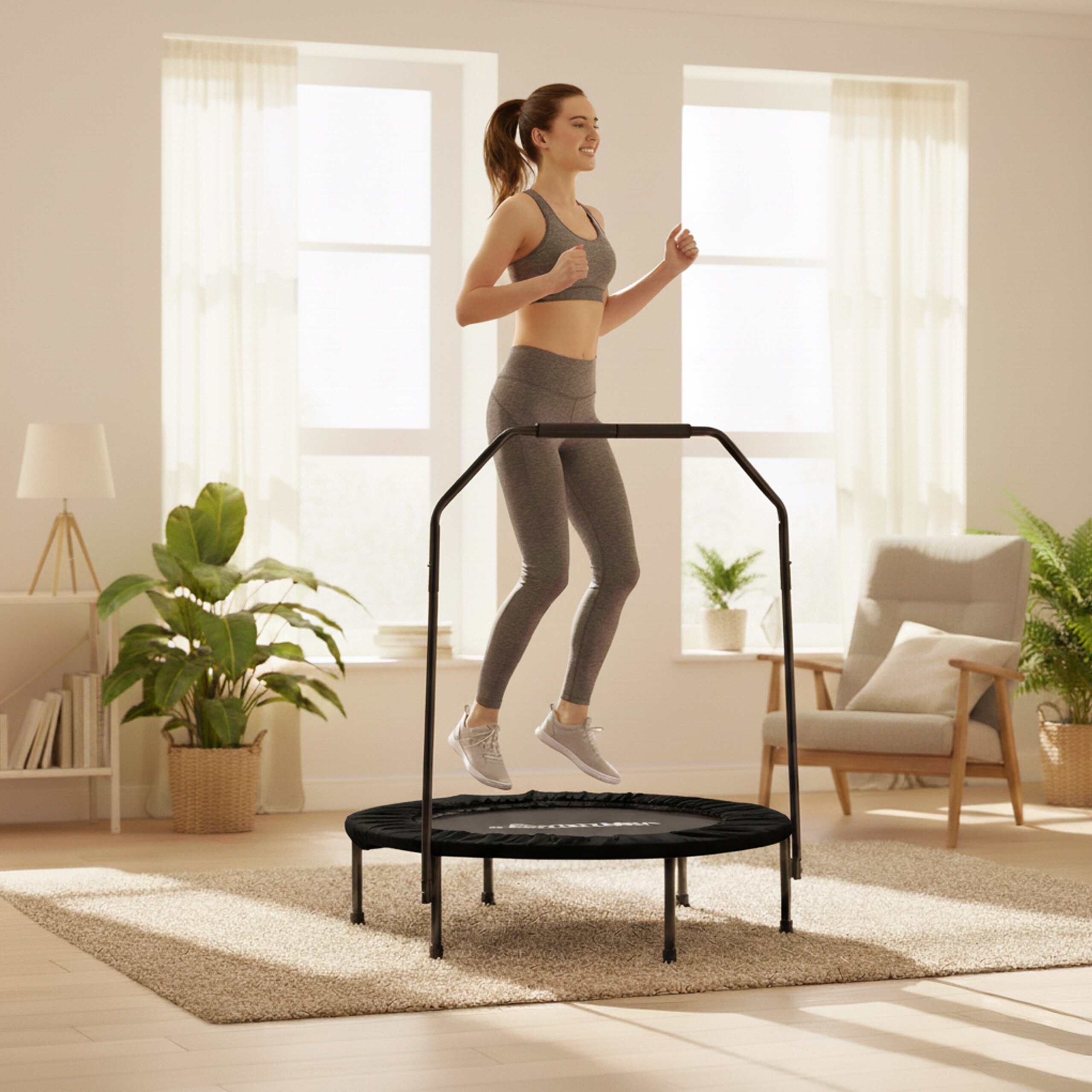 Trampoline in Black - Ø 102 cm