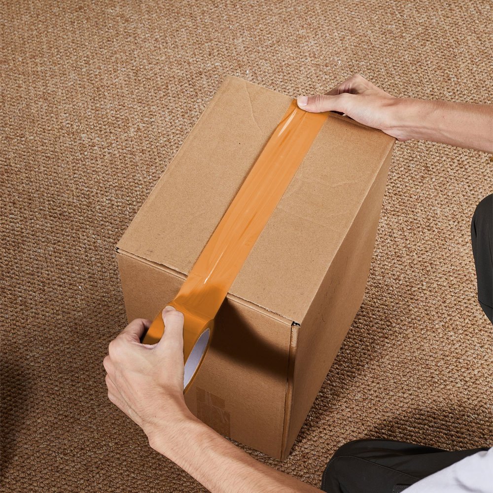 TEMU 6 Rolls Of Yellow Super-adhesive Tape - Packaging Tape, Strong Adhesive Tape For Moving And Packages. Delivery Packaging. Dimensions Per Roll: 5