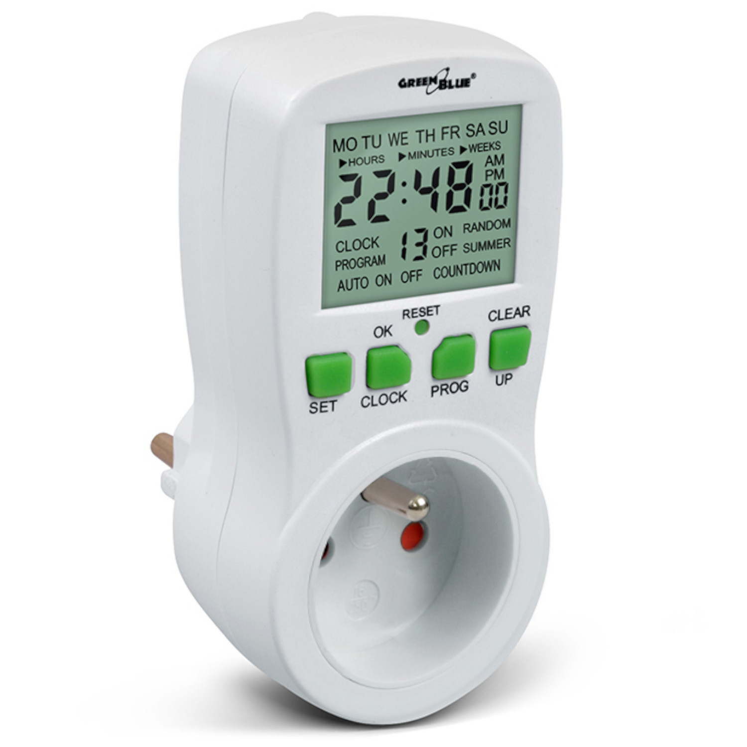   universele digitale timer met 16 programmas,   drempel 240 gb107