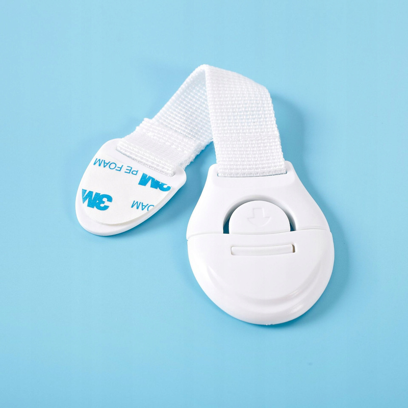 10x Bijele Brave za Ormariće Ladice Vrata Sigurnosne Bravice za Djecu Snažno Ljepljivi Namještaj Sigurnost