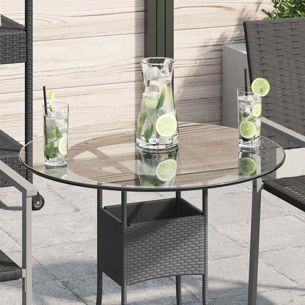 Image of Tabletop, 600 Mm Diameter, Tempered Glass, No , Transparent, Round, 8 Mm Thick, Replacement Protective Cover, Sturdy, Tabletop Protector