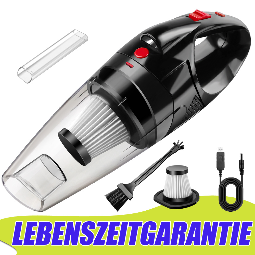 Image of Handheld Cordless Car Vacuum Cleaner, Usb Rechargeable Portable Lightweight Mini Vacuum With Hepa Filter And Led Light, Rechargeable Car Vacuum For Home, Pet Hair, Car