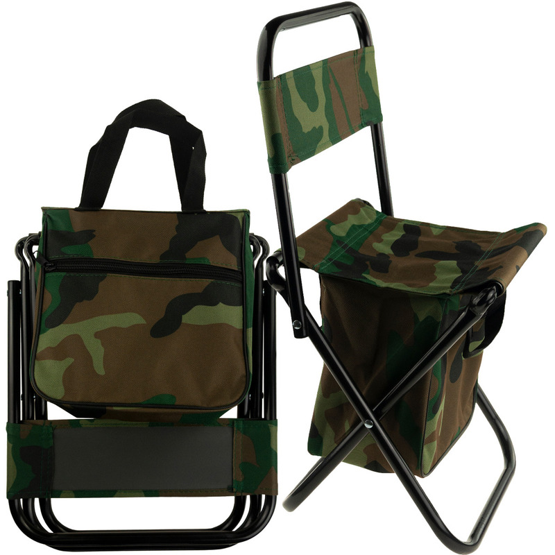 TEMU Siège de pêche touristique, sac à dos, support de tabouret pliable pour la pêche