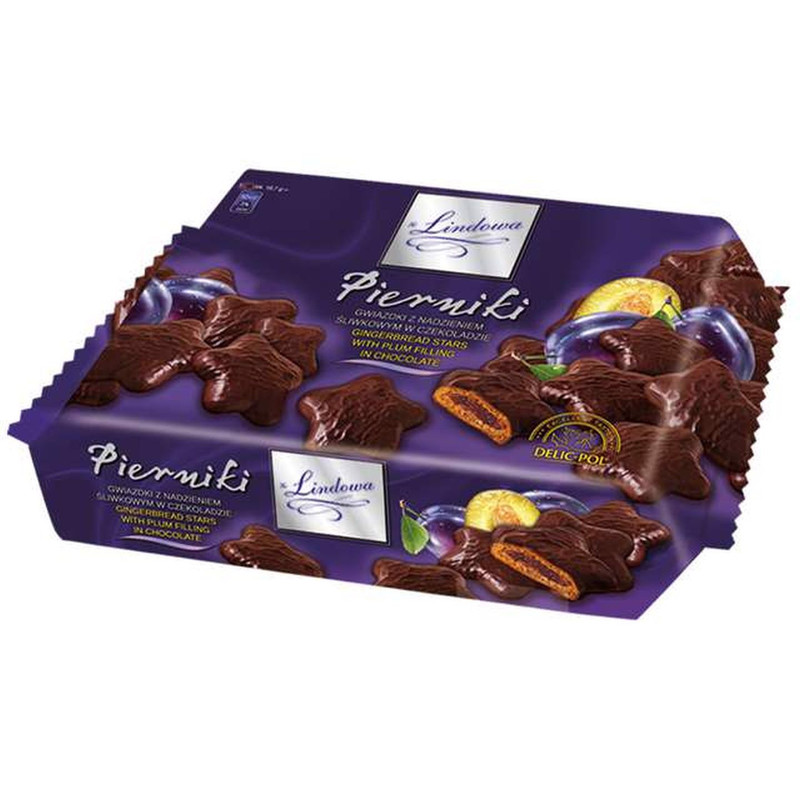 Image of Delisana Gingerbread With Plum Filling In Chocolate 200g