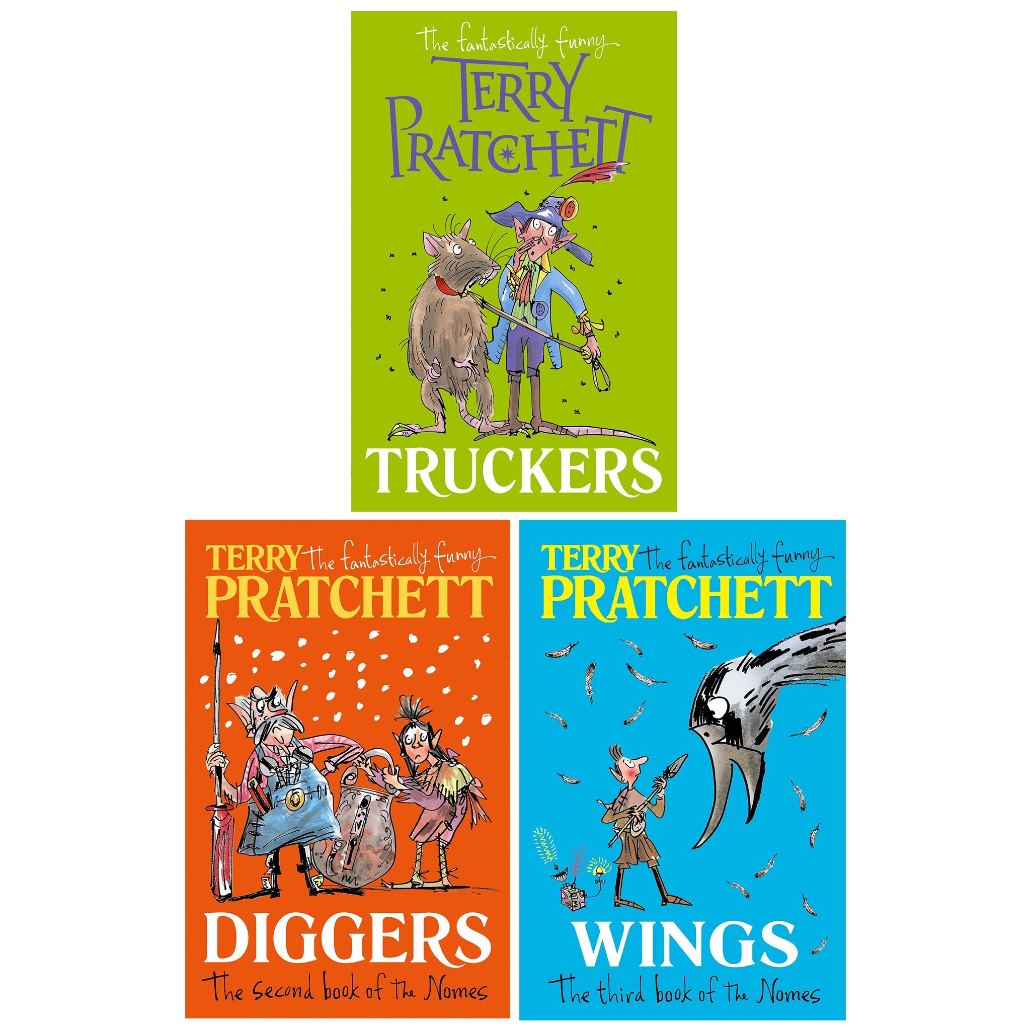 The Bromeliad Trilogy 3 Books Collection Set by Terry Pratchett - Truckers Diggers Wings - Fiction - Paperback