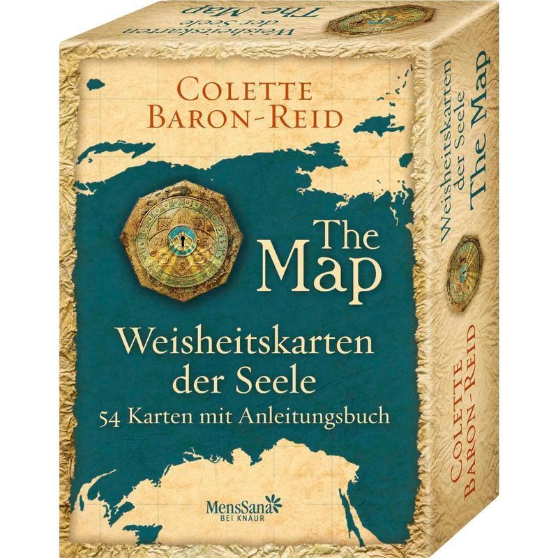Wisdom Cards Of The Soul The Map - Book - 54 Cards With Instruction Book - Colette Baron Reid - 152 Pages - German - 2012 - Knaur Menssana Hc - Ean 9783426656952
