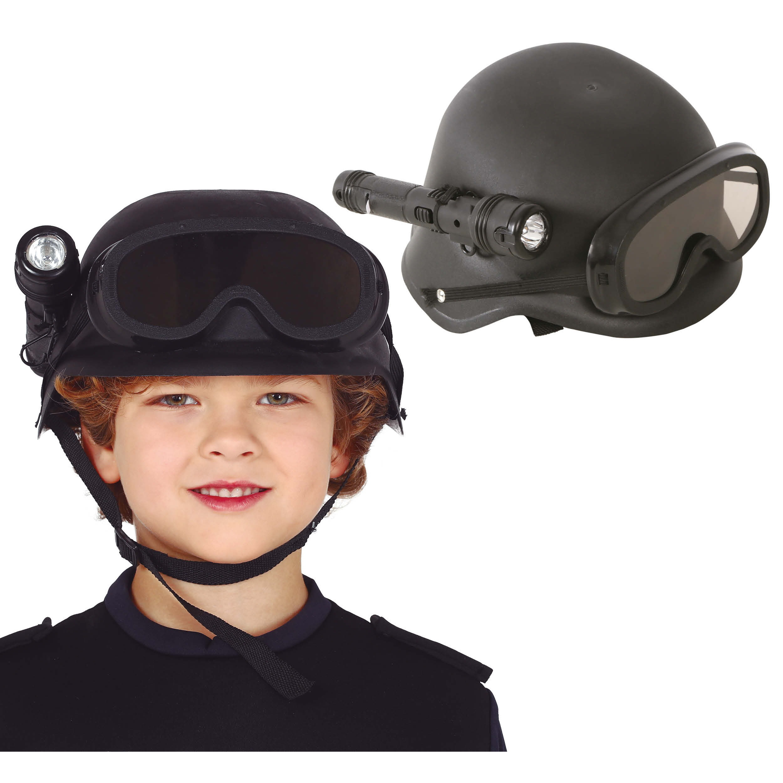 Image of Special Unit Helmet Kids Toy Black Protective Helmet