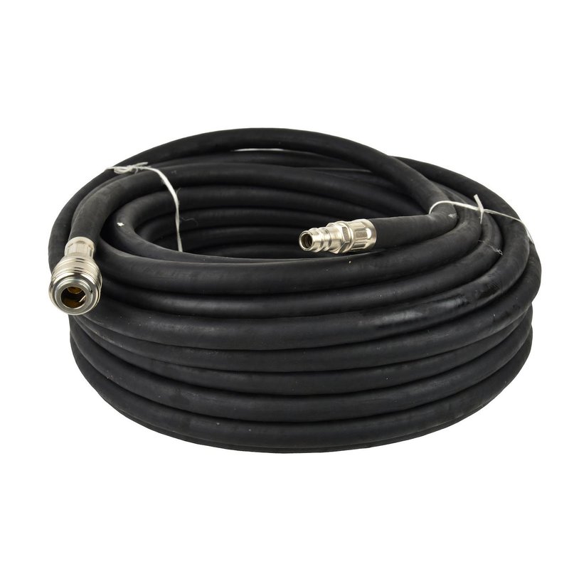 Compressed Air Hose - Rubber Compressed Air Hose, Compressor Hose, Air Hose Connect Coupling - 20m - Inner/outer Diameter: 10/15mm
