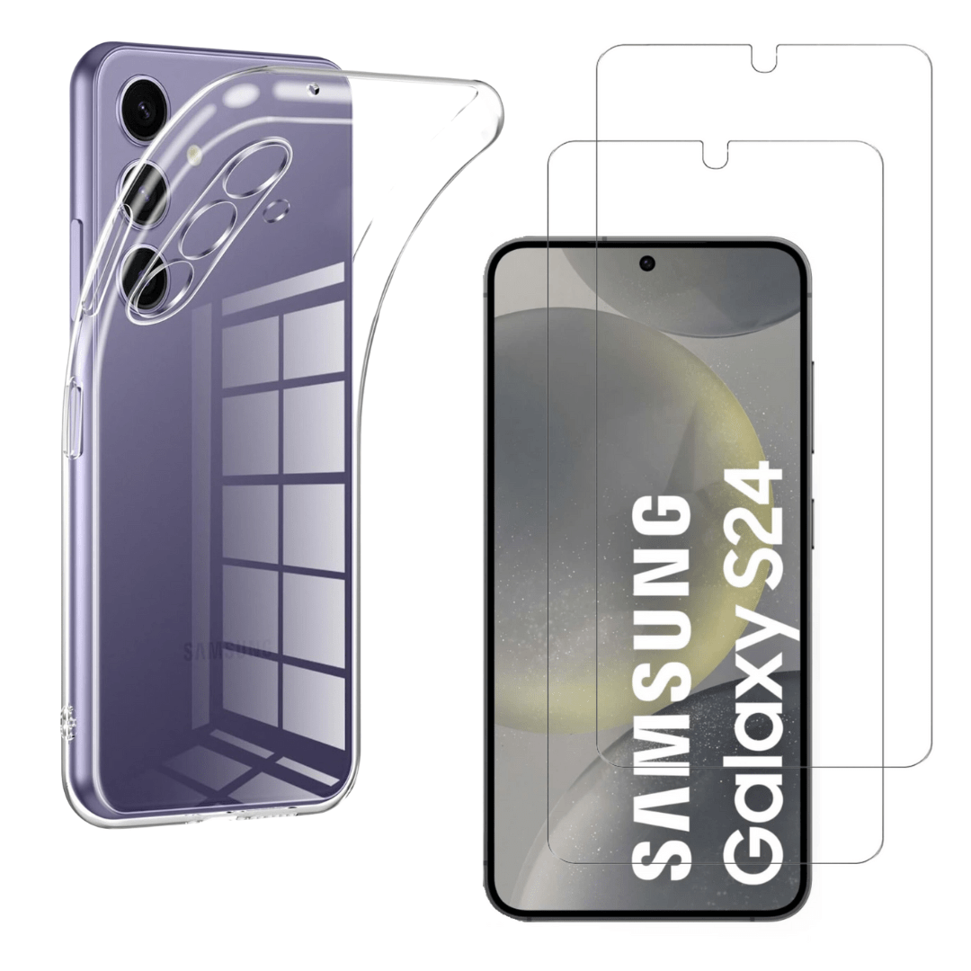 TEMU Coque pour Samsung Galaxy S24 et 2 Verres Trempé Film Protection Phonillico®