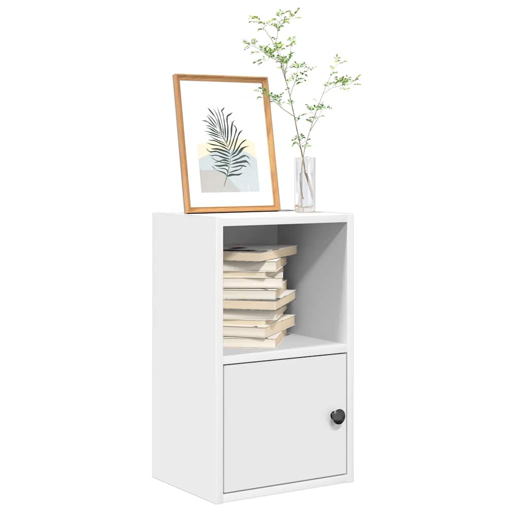 Image of Vidaxl Bookshelf White 31x24x52 Cm Wood, Bookcase, Storage Rack, Shelf, Storage Cabinet, Cabinet, Storage Cabinet, Book Stand