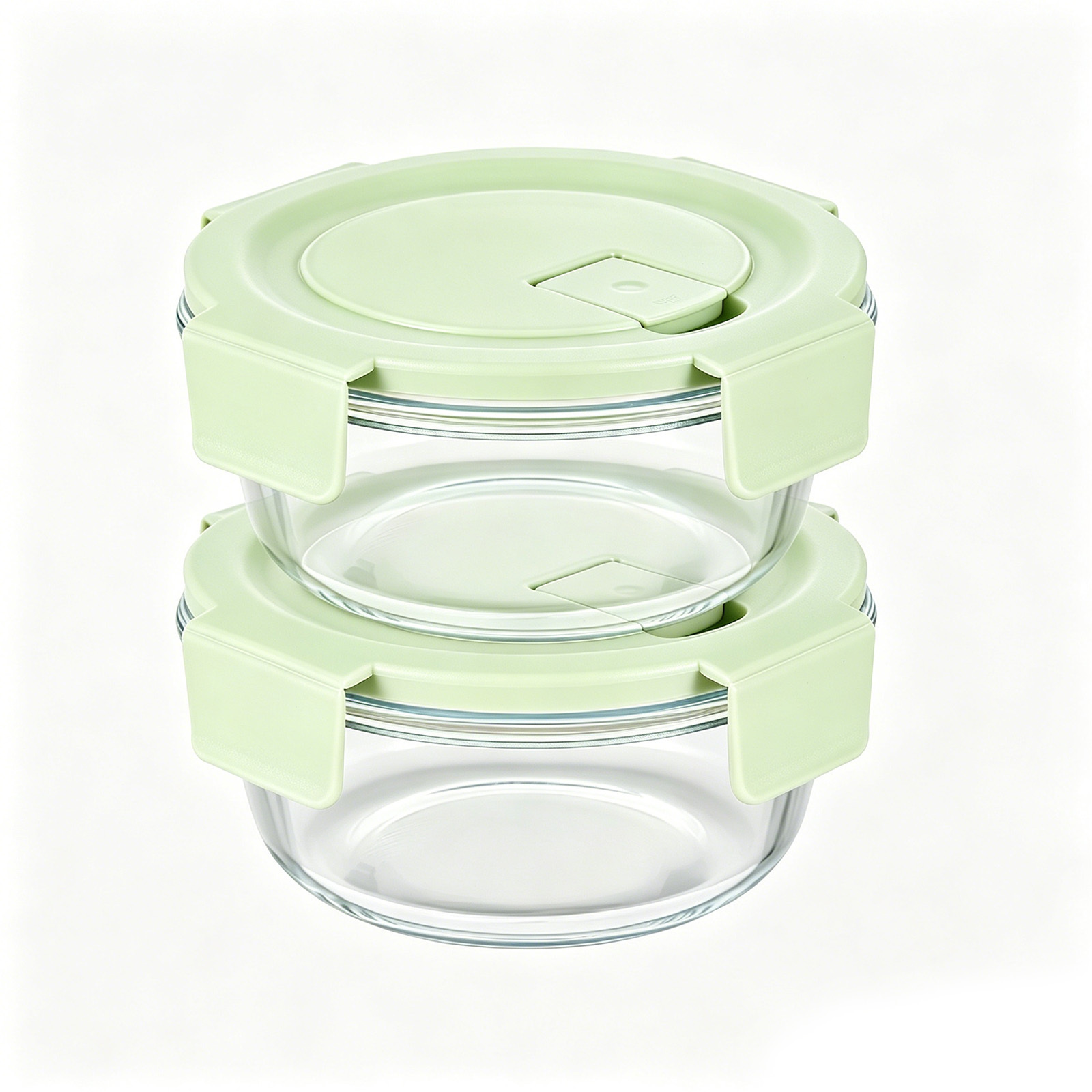 TEMU 2pcs Glass Containers With Lids, Airtight Food Storage Boxes, Practical Reusable Meal Prep Organizer For Home Kitchen Use