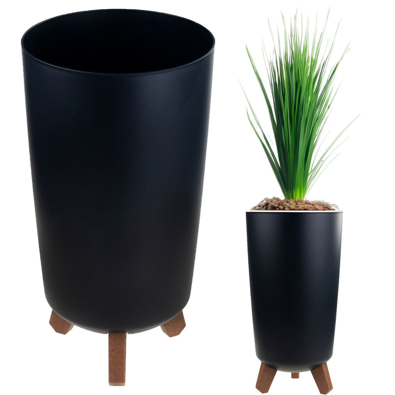High Vase With Round Legs, High Vase Cover On Legs, Planter For Palms