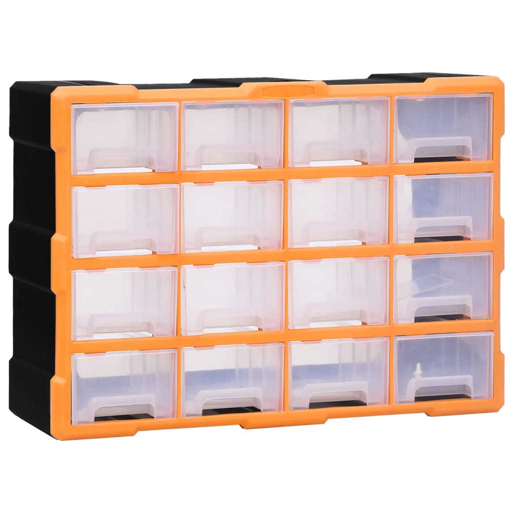 Vidaxl Multi Drawer Organizer 16 Drawer Small Parts Magazine Sorting Box Sorting Box 52x16x37cm