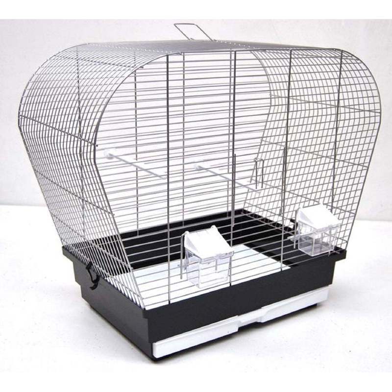 Birdcage Birdhome For Parakeets Chrom Black 60 Cm