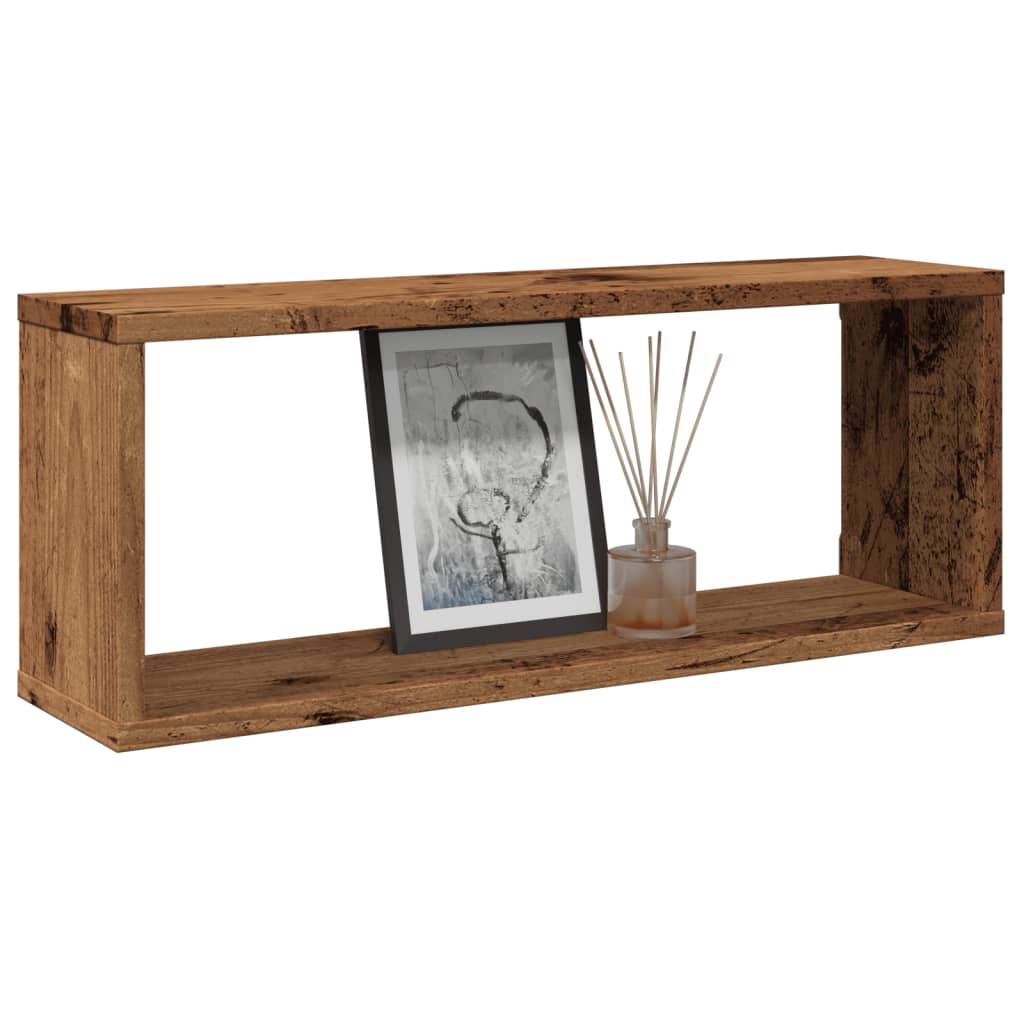 Vidaxl Wall Shelf 6pcs, Cube Shelf With Storage Wall Mounting, Floating Shelf For Living Room, Cube Cd Shelf, Wood Optic