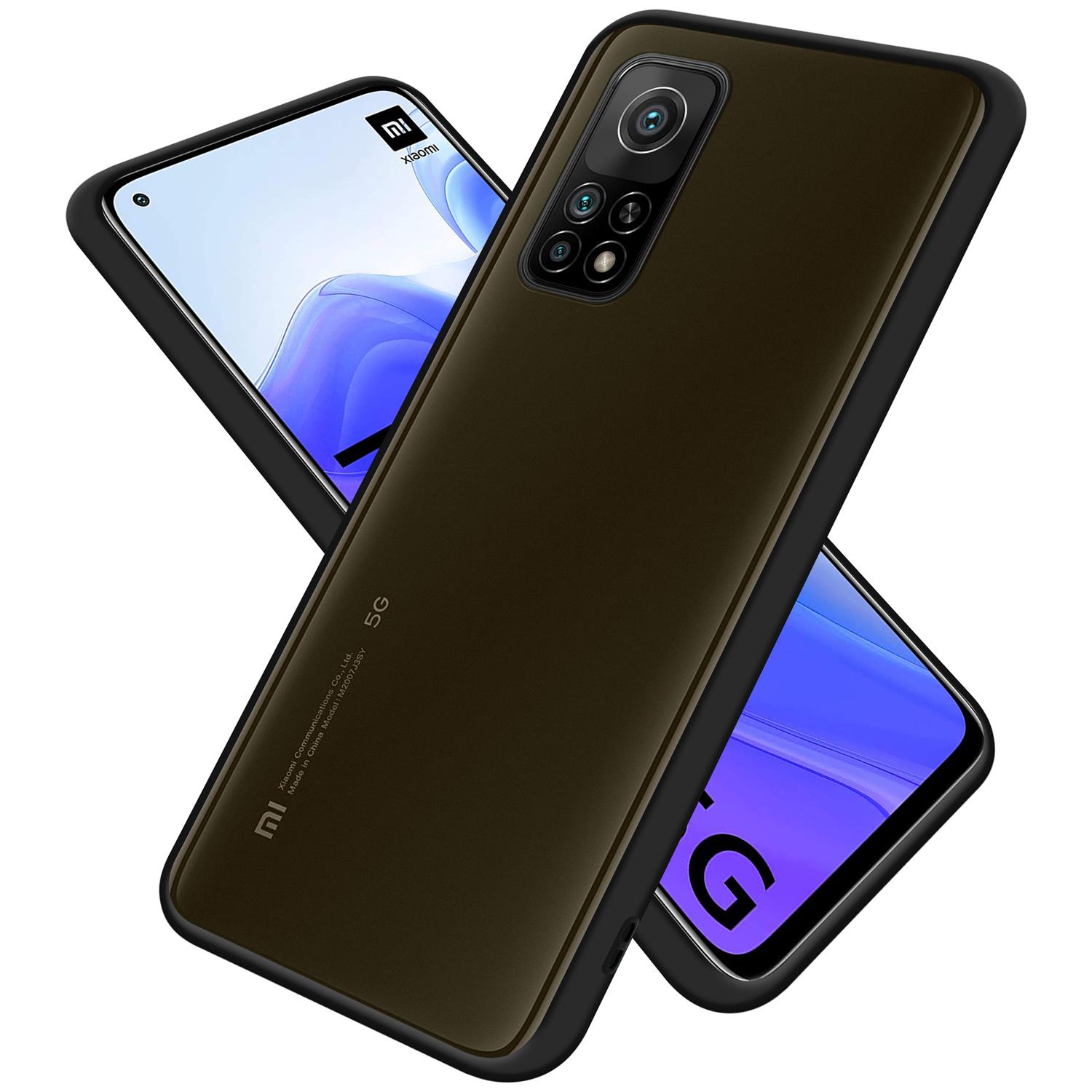 Case Compatible With Xiaomi Mi 10t / Mi 10t Pro Hybrid Protective Case With Tpu Silicone Interior And Matte Plastic Back Case Cover