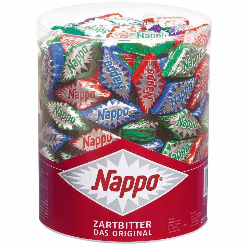 Image of Nappo Zartbitter The Original Can Nougat Dark Bitter Chocolate 1320g