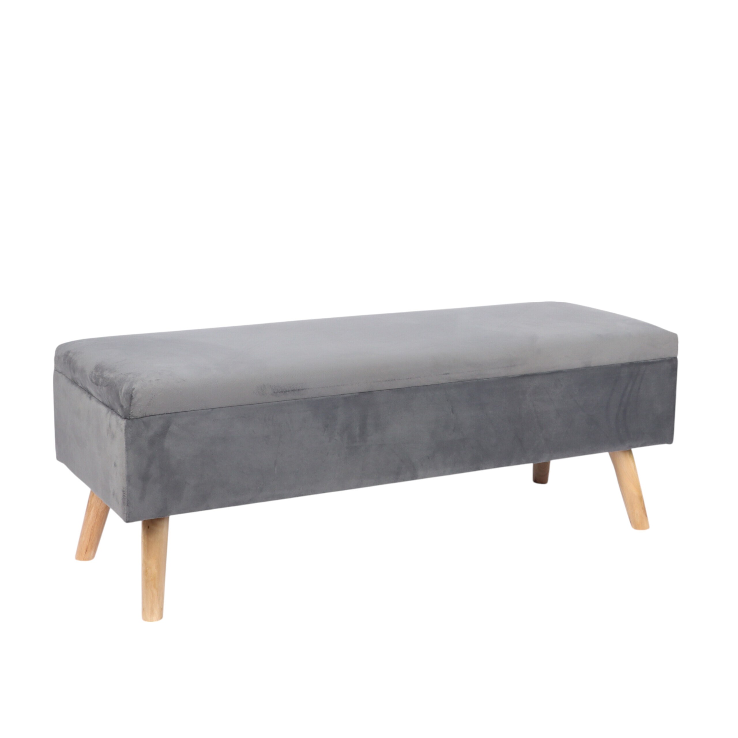 Bench In Dark Grey - (w)110 X (h)40 X (d)40 Cm