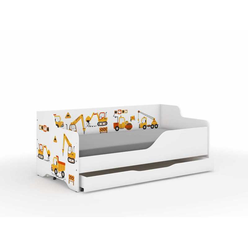Image of Lilu Children's Bed 160x80 Construction Site - Complete Set