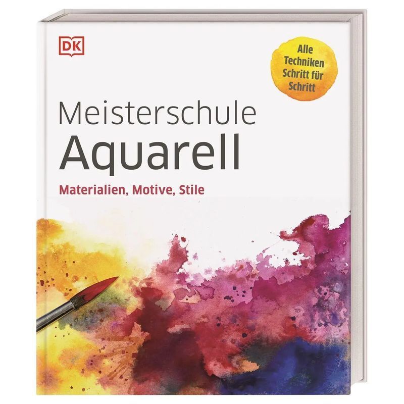 Image of Masterclass Watercolor - Book - Materials, Motifs, Styles. All Techniques Step By Step - Dk Verlag - 256 Pages - German - 2021 - Dorling Kindersley Verlag - Ean 9783831041688