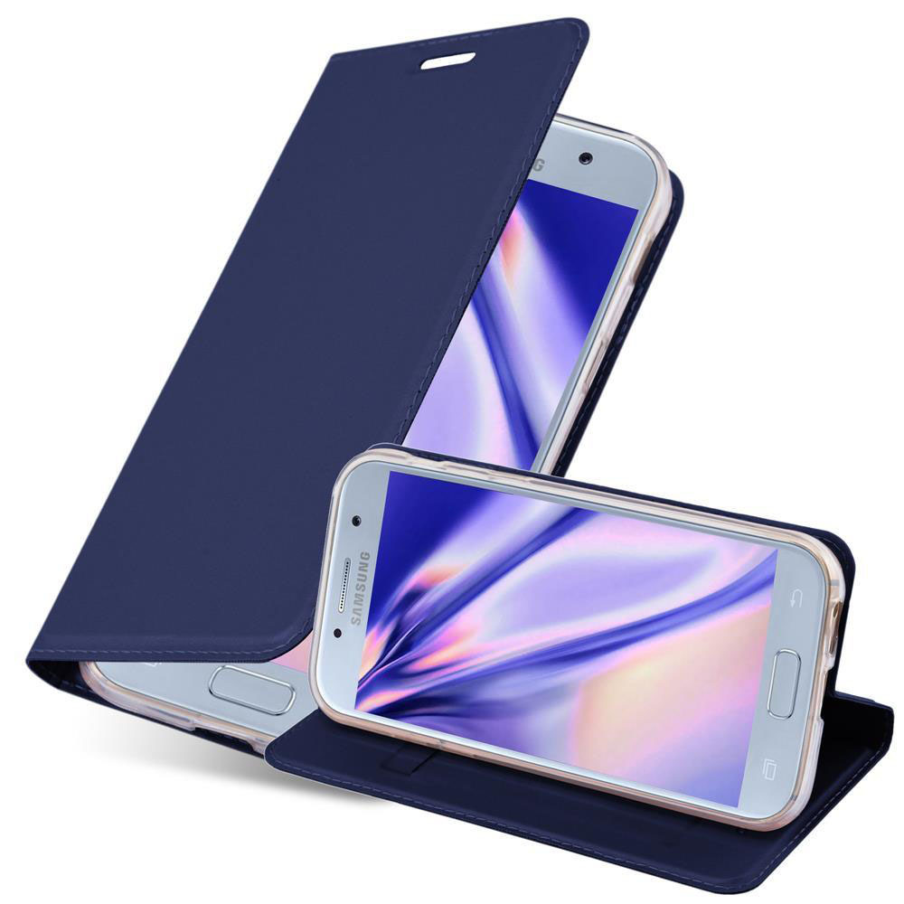 Image of Case Compatible For Galaxy A5 2017 Protective Case With Magnetic Closure, Stand Function And Card Slot Flip Case Cover Etui Mobile Phone Flip Case Book Bag