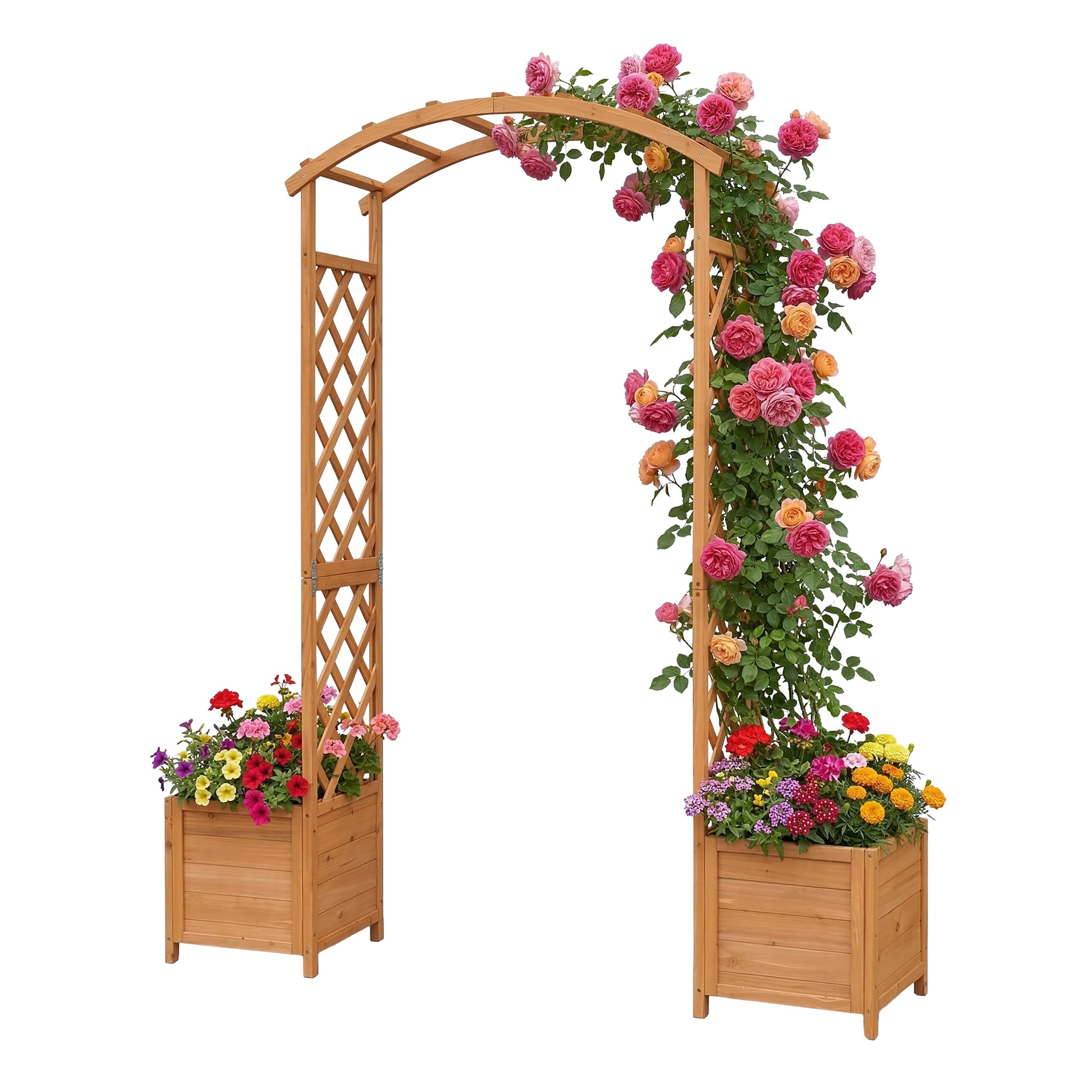 Image of Rose Arch In Orange - (w)180 X (h)206 X (d)40 Cm