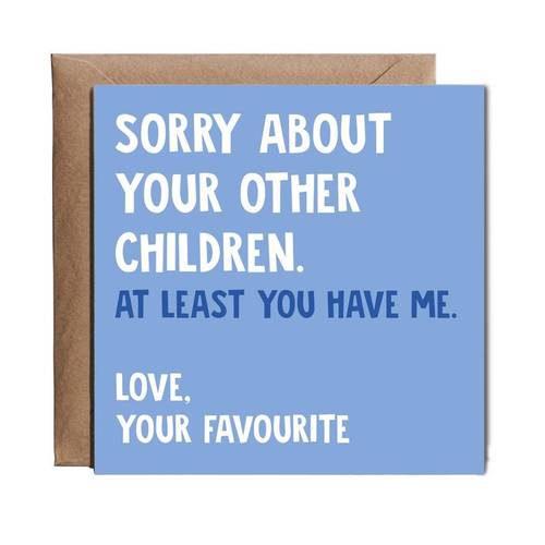 hippowarehouse at me funny mothers day fathers day card card 150 x 150mm with envelope for