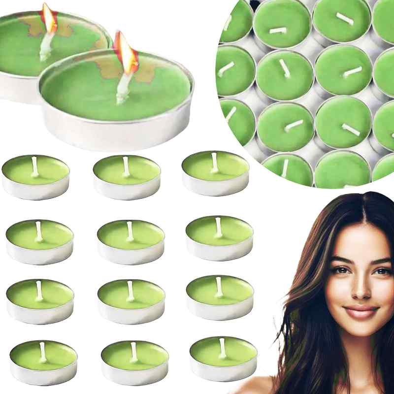 TEMU Tealight Scented Candles 18pcs Heaters Pear